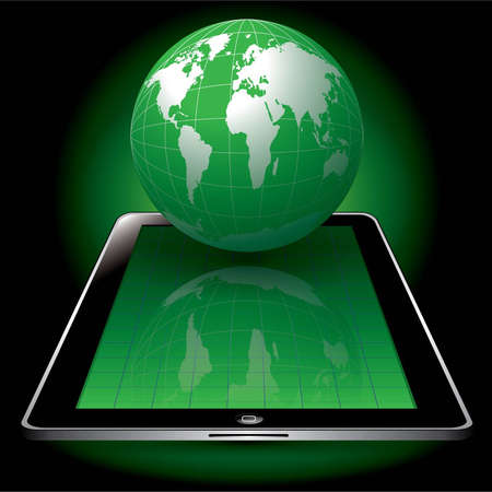 GREEN WORLD TABLETのイラスト素材