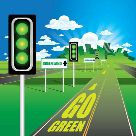 Go Greenのイラスト素材