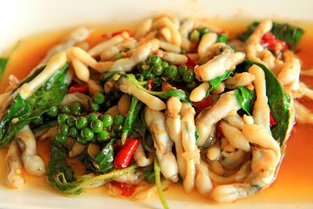 Spicy Stir Fried Clamsの写真素材