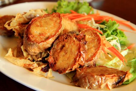 Mix crab meat, deep-fried doughの写真素材