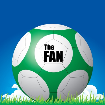 Soccer football the fanのイラスト素材