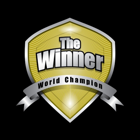The winner badgeのイラスト素材