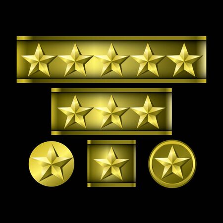 Gold starのイラスト素材