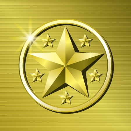 Gold starのイラスト素材