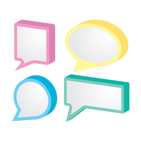 speech bubble set