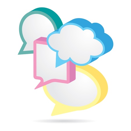 speech bubble setのイラスト素材