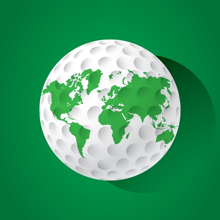 World golf ballのイラスト素材