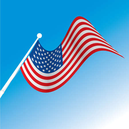 United state flagのイラスト素材