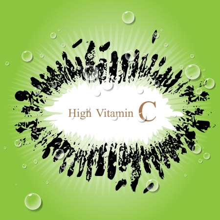 Kiwi High Vitamin Cのイラスト素材