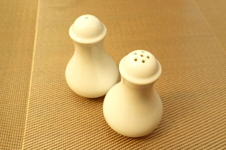 Salt and pepper shakersの写真素材