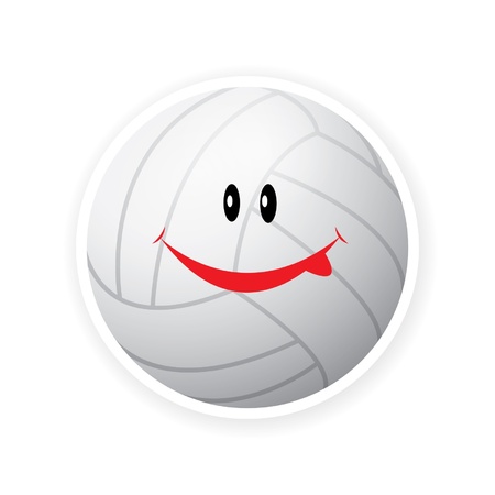 Smile sport volleyballのイラスト素材