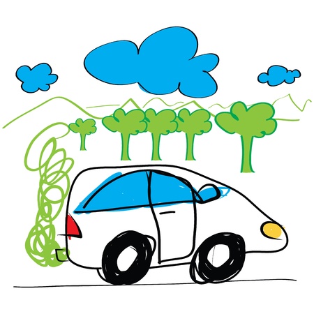 car hand drawnのイラスト素材