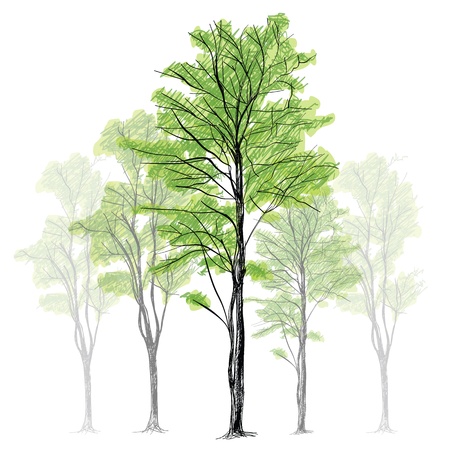 Tree - Hand Drawnのイラスト素材