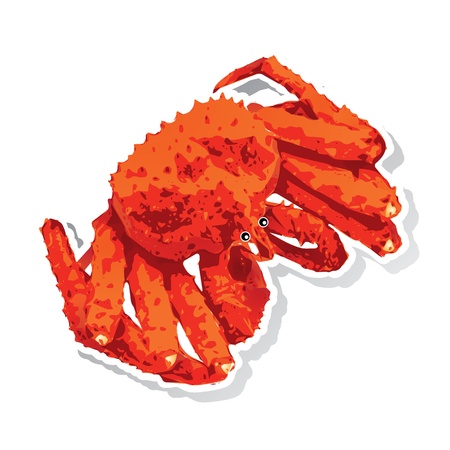 Alaskan king crabのイラスト素材