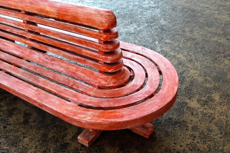 Wood long Chairs for relaxing in the shade の写真素材