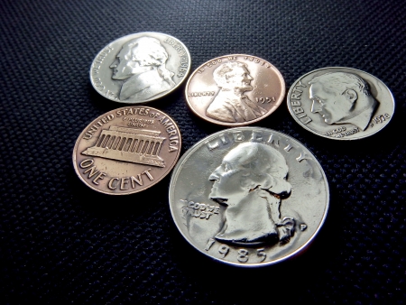 US Coins collectionの写真素材