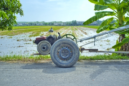 Vehicles used in agriculture in Thailandの写真素材