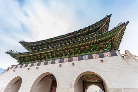 Gyeongbokgung Palace in Seoul , South Koreaのeditorial素材