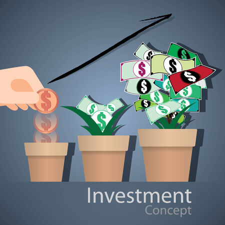 The abstract of Investment Concept vectorのイラスト素材
