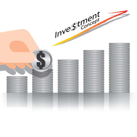 The abstract of Investment Concept vectorのイラスト素材