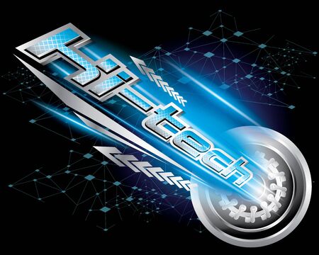 Hi-Tech Concept Design Vectorのイラスト素材
