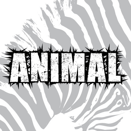 Background Illustration of Zebra Animal Printのイラスト素材