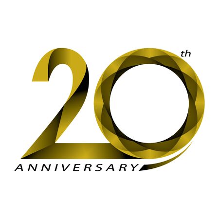 20 years Anniversary, concept vectorのイラスト素材
