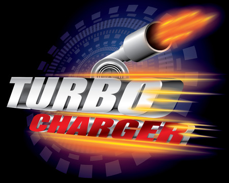 Turbocharger concept vectorのイラスト素材