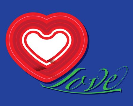 Love Heart Vector illustration for your design.のイラスト素材