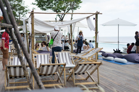 HUA HIN, THAILAND - MAY 28, 2017: Seenspace Huahin is a life style community mall in front the sea at Hua hin Thailand.のeditorial素材