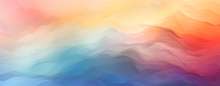 Abstract background with blue, orange and yellow gradients. Vector illustrationの素材