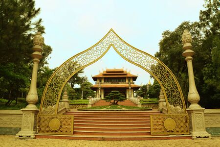 Buu Long entrance temple in Ho Chi Minh city, vietnamのeditorial素材