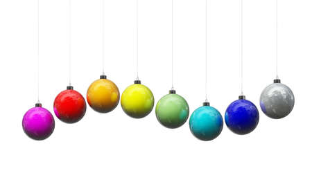 hi res rendering of christmas ballの写真素材