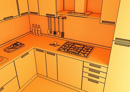 modern kitchenの写真素材