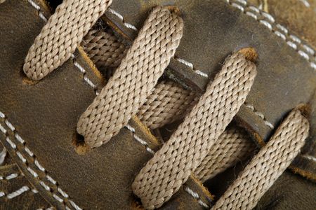 detail of leather shoes
