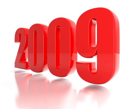 fine 3d image of new years 2009 backgroundの写真素材