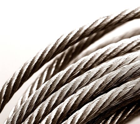 fine macro image of steel metal wire background