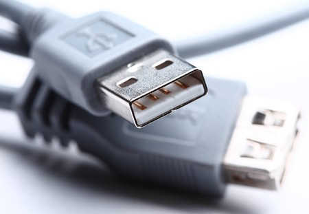 fine close up image of usb plug background selective focusの写真素材