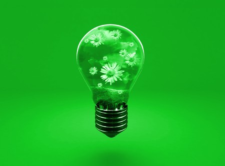 fine 3d image of alternative green energyの写真素材