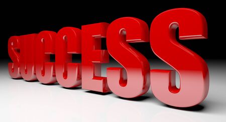 red success text background fine 3d image の写真素材