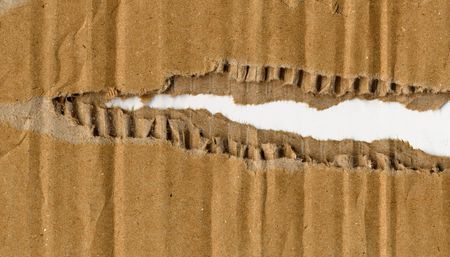 Corrugated cardboard fine detail close up backgroundの写真素材