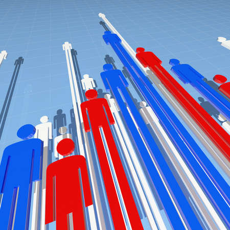 worker on business 3d graph stat backgroundの写真素材