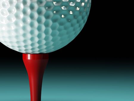 3d image of fine classic golf ball backgroundの写真素材