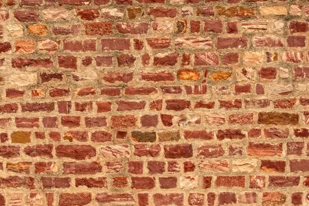 fine classic texture of stone brick wall backgroundの写真素材