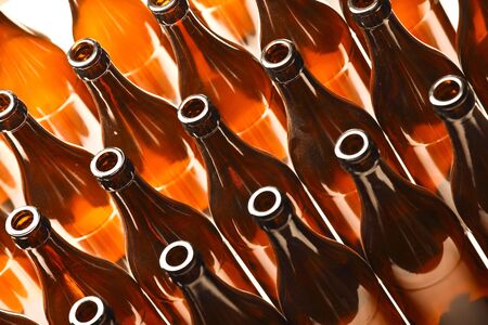 classic brown bottle for beer background