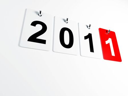 3d image of 2011 calendar for new year day