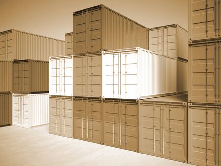 image of classic container 3d 