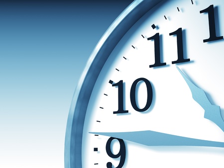 3d clock fine time illustration