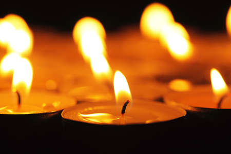 closeup image of little candle