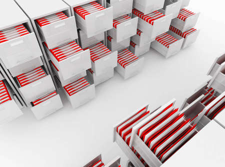 3d image of classic cabinet file folfer